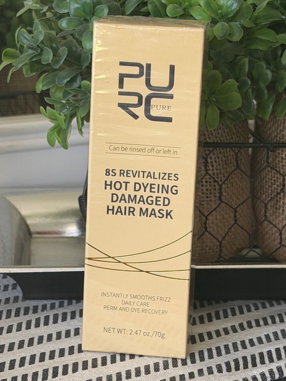 PURC 8S Revitalizes Hot Dyeing Damaged Hair Mask Deep Repair NIB